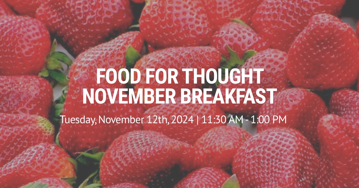 Food For Thought November Luncheon